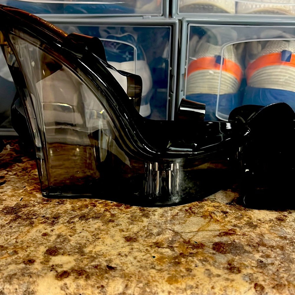 Clear heels